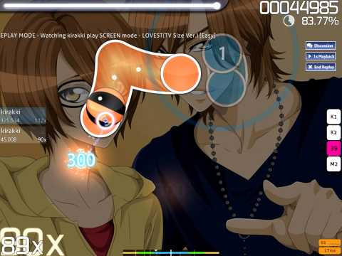 [osu!] SCREEN mode - LOVEST(TV Size Ver.) (kirakki)
