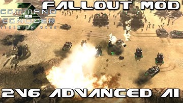 Fallout MOD - C&C 3 Tiberium Wars mod , 2v6 Vs Advanced Ai , Online Multiplayer Gameplay , 2018 HD