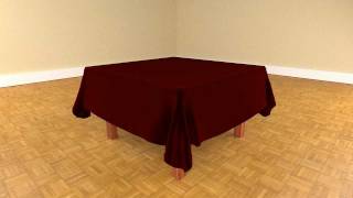 Celebrity Cloth Simulation Test #2 - Table Cloth - Blender 3D Physics [HD] Wealth