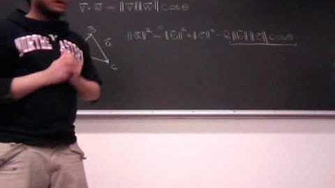 The Formula for Dot Product