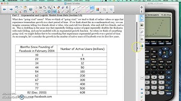 Section 5.9 - Exponential and Logistic Models from Data