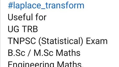 Inverse Laplace Transforms - 1 | Tamil | Prof. Suresh