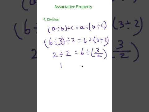Video: Kunnen we zeggen dat deling associatief is voor gehele getallen?