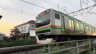 【良いジョイント音】E231系1000番台ヤマU511編成＋コツS-31編成　東北本線上り中線発車1629E列車通過ジョイント音