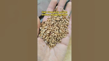 High-frequency screen is clean and does not block holes.#screen #systemsandproductionline