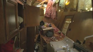 Henderson tornado destroys elderly couple's home; elderly woman hospitalized