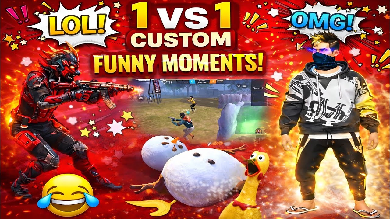 😂 8 Min Funny Moments + 10 Min Custom Challenge 😡 | Full Masti & Rage 🔥 | GRENA FREE FIRE 