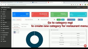 How to operate Menu mgt| Digirestro POS application| Restaurant Billing software