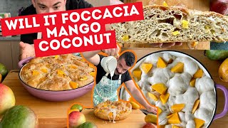Will It Focaccia? Fresh Mango Coconut Milk Glazed Focaccia Recipe