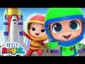 I want to be an astronaut   little angel job and career songs  nursery rhymes for kids