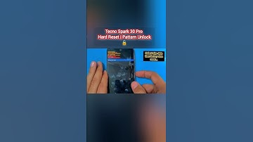 Tecno Spark 30 Pro Hard Reset | Pattern Unlock 🔓| Password Remove | Factory Reset | #shorts #tech