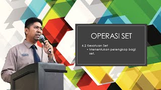 Matematik Tingkatan 4 Bab 4 Operasi Set : Subtopik 4.2 Kesatuan Set 2