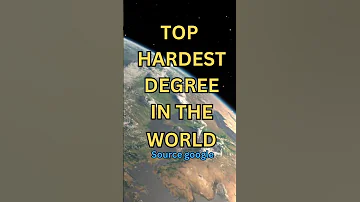 Top hardest degree in the world @Gain infos #shorts