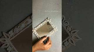 Old mirror makeover/ vintage mirror #youtubeshorts #shorts #lippanart #viralshorts