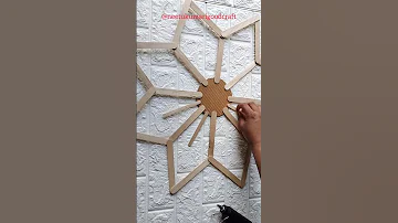 Wall decor ideas with ice-cream Stick