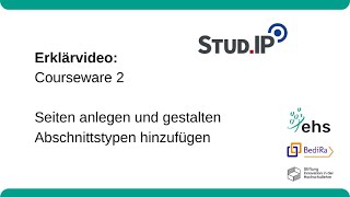 Stud.IP Tutorial: Courseware bearbeiten | Projekt BediRa