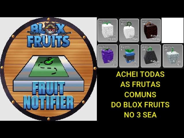 Peguei TODAS AS FRUTAS COMUNS DO BLOX FRUITS no 3 sea. Roblox. 