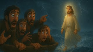 Jesus Walks On Water Bible Story Ai Animation