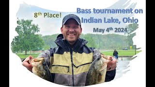 Bass Tournament on Indian Lake Ohio. 8th place finish!