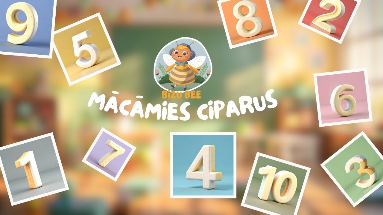 Mācāmies ciparus | BizuBee