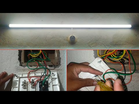 Installation of LED Tube light with complete wiring connection | Fitting and wiring of Tube