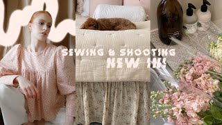 HOME VLOG | SEWING A RUFFLED VALANCE & SHOOTING NEW IN! | MsRosieBea