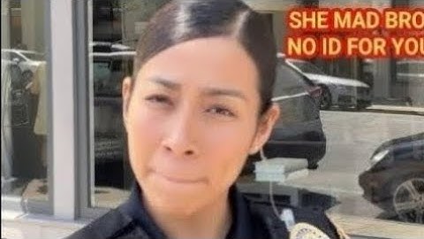 SHE IS MAD BRO NO ID FOR YOU - id refusal first amendment audit