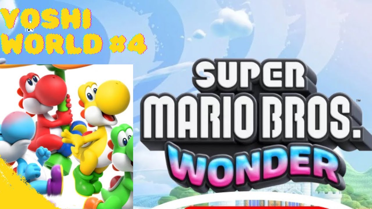 Super Mario Bros Wonder World 4- No Commentary (Light Blue Yoshi Gameplay)