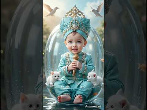طفل صغير يملأ القلوب بالصلاة على رسول الله          ﷺ 