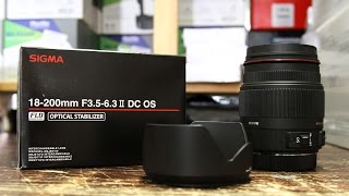 Sigma 18 0mm F 3 5 6 3 Ii Dc Os Hsm Youtube