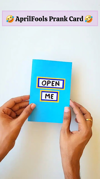 🤣Best Aprilfools card making 🎊 , how to make pop up card
