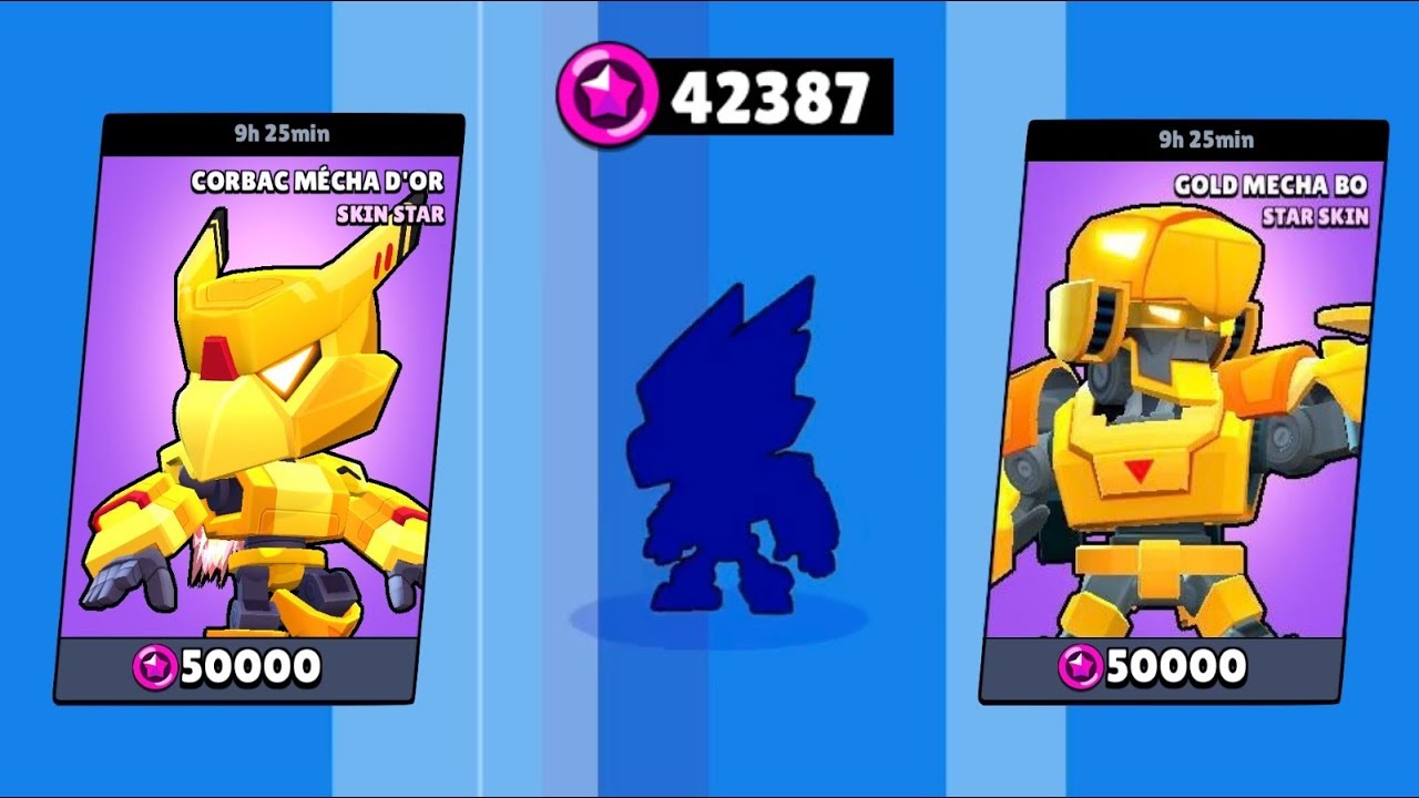 Brawl Stars Mon Record De Points Star Objectif Skin Mecha Or Youtube - skin brawl stars point star