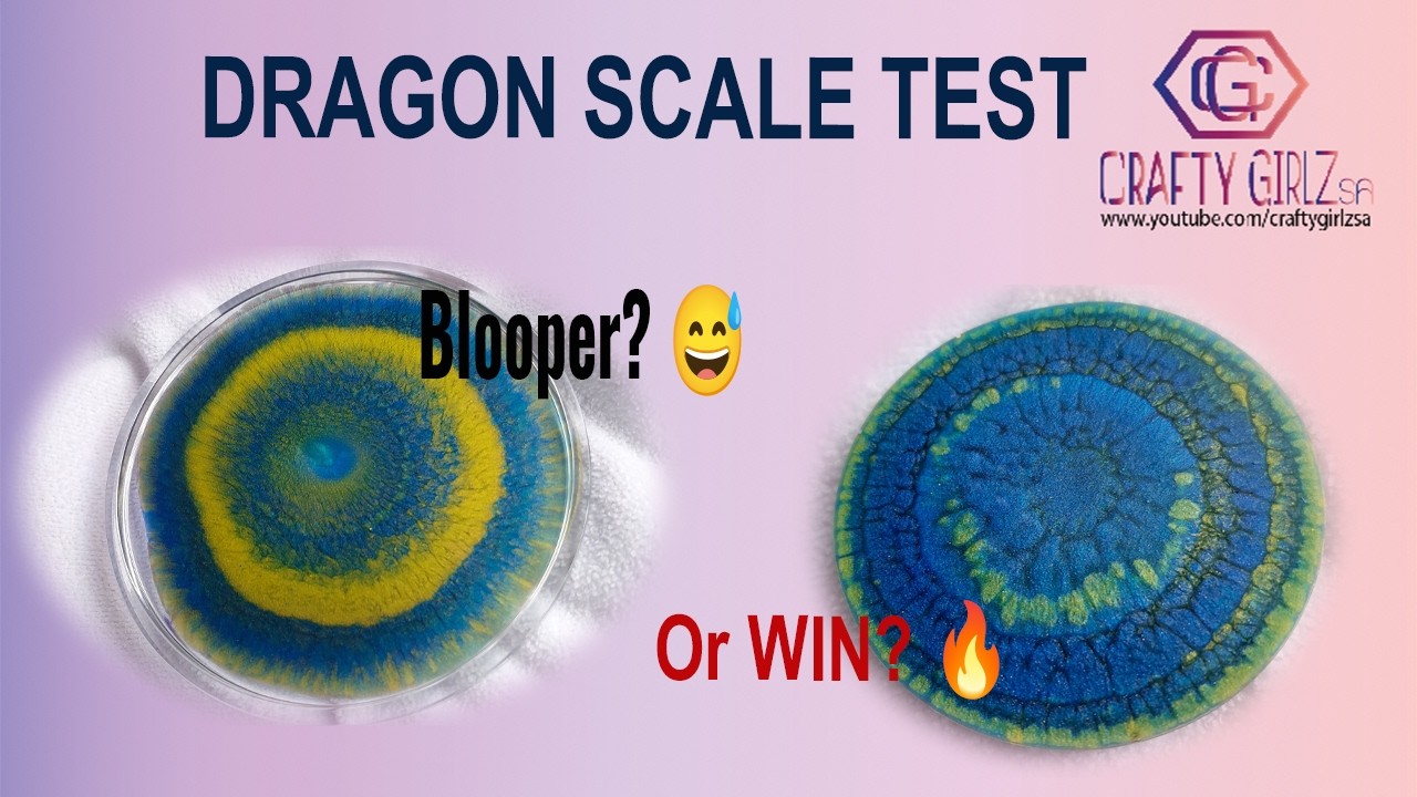 Dragon scale effect Resin Test... Half blooper, Half WOW 😅