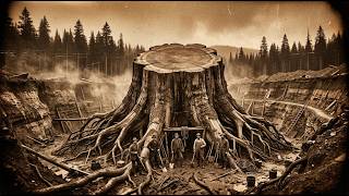 They Cut Down the Largest Trees in History — The Stumps Became Mountains… But Where Are the Roots?