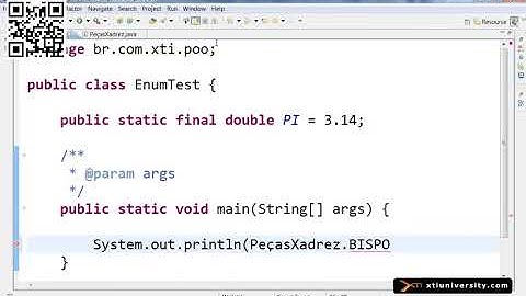 Universidade XTI   JAVA   046   Enumeração enum Constantes