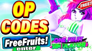 ALL *NEW SECRET CODES* IN ROBLOX ONE FRUIT SIMULATOR (roblox one