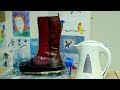 Эксперимент: Водонепроницаемая обувь из кожи / Experimental waterproof shoes made of leather