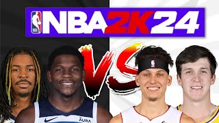 Rone from PatBev Podcast Thinks The Whites CAN WIN In &quot;Black vs White NBA Game&quot; NBA 2K24 SIMULATION!