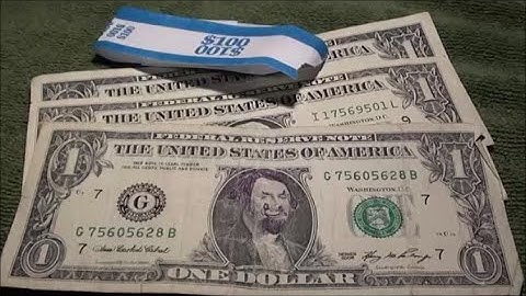 $100 in ONE DOLLAR BILLS - searching for FANCY SERIAL NUMBERS, STAR NOTES and OLD CURRENCY