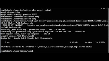Joomla Installation - Ubuntu Server