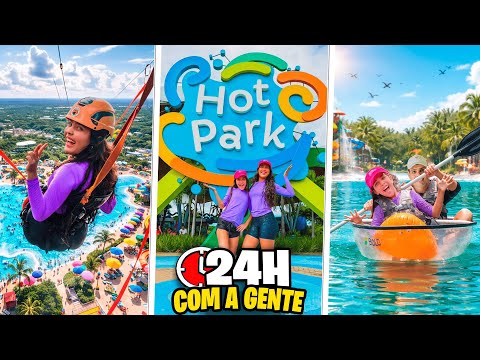 VLOG DE TUDO QUE NÓS FIZEMOS EM 24H JUNTO COM VOCÊS NO RIO QUENTE RESORT E HOT PARK !🐠🏝️☀️