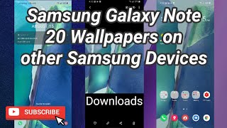 Samsung Galaxy Note 20 Wallpapers Onto Your Samsung | Download & Install Tutorial screenshot 2