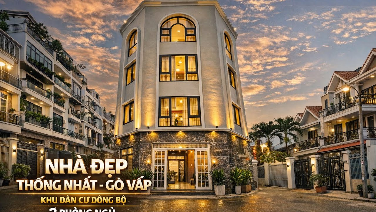 KDC đồng bộ Thống Nhất - Gò Vấp góc 3MT hẻm 8m 3 phòng ngủ master