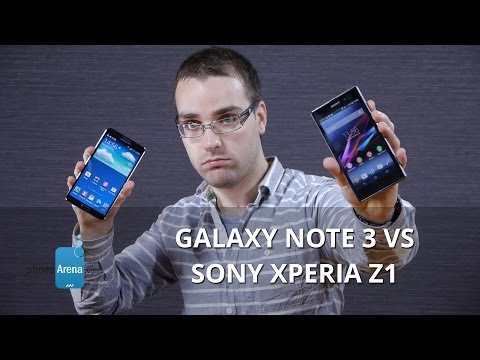 Samsung Galaxy Note 3 vs Sony Xperia Z1