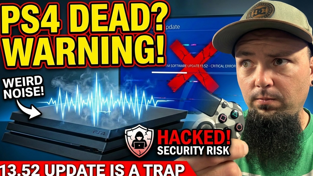WARNING PS4 System Update 13.52 Making Weird Noise - Hacked
