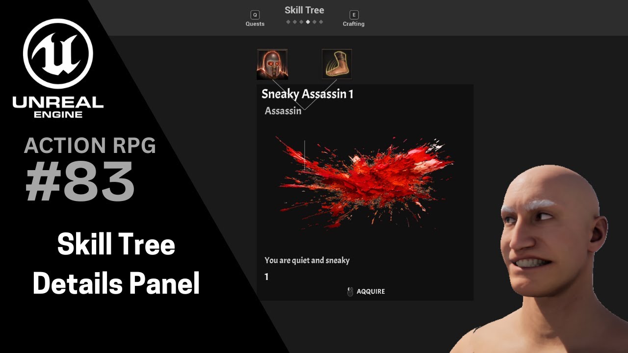 Unreal Engine 5 RPG Tutorial Series - #83: Skill Details Panel - Skill ...