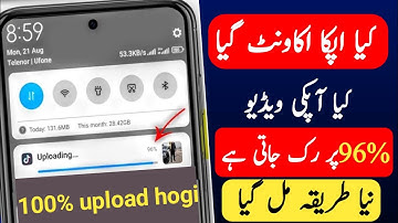 Tiktok video upload 96 stuck problem | Tiktok par video upload nahi ho raha hai