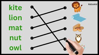 Match the words with the picture from A to Z, English worksheets, Matching for Kids Worksheet