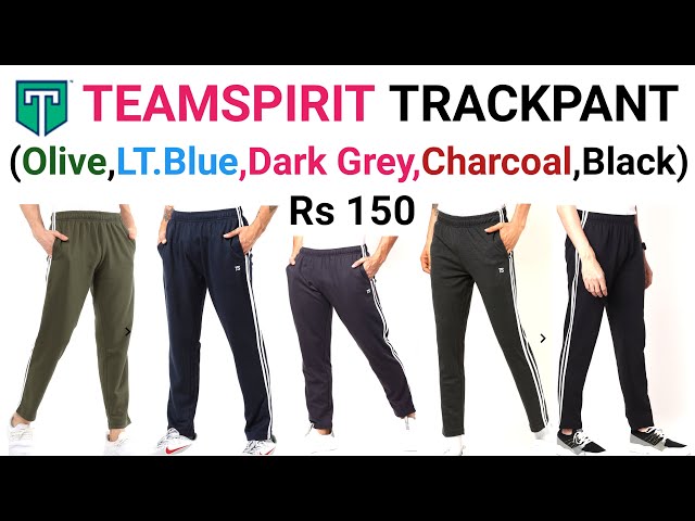 Buy Jet Black Track Pants for Men by Teamspirit Online | Ajio.com