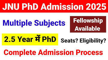 JNU Ph.D Admission 2025 | Eligibility, Seats & Complete Details | JNU PhD Admission | UGC NET MENTOR